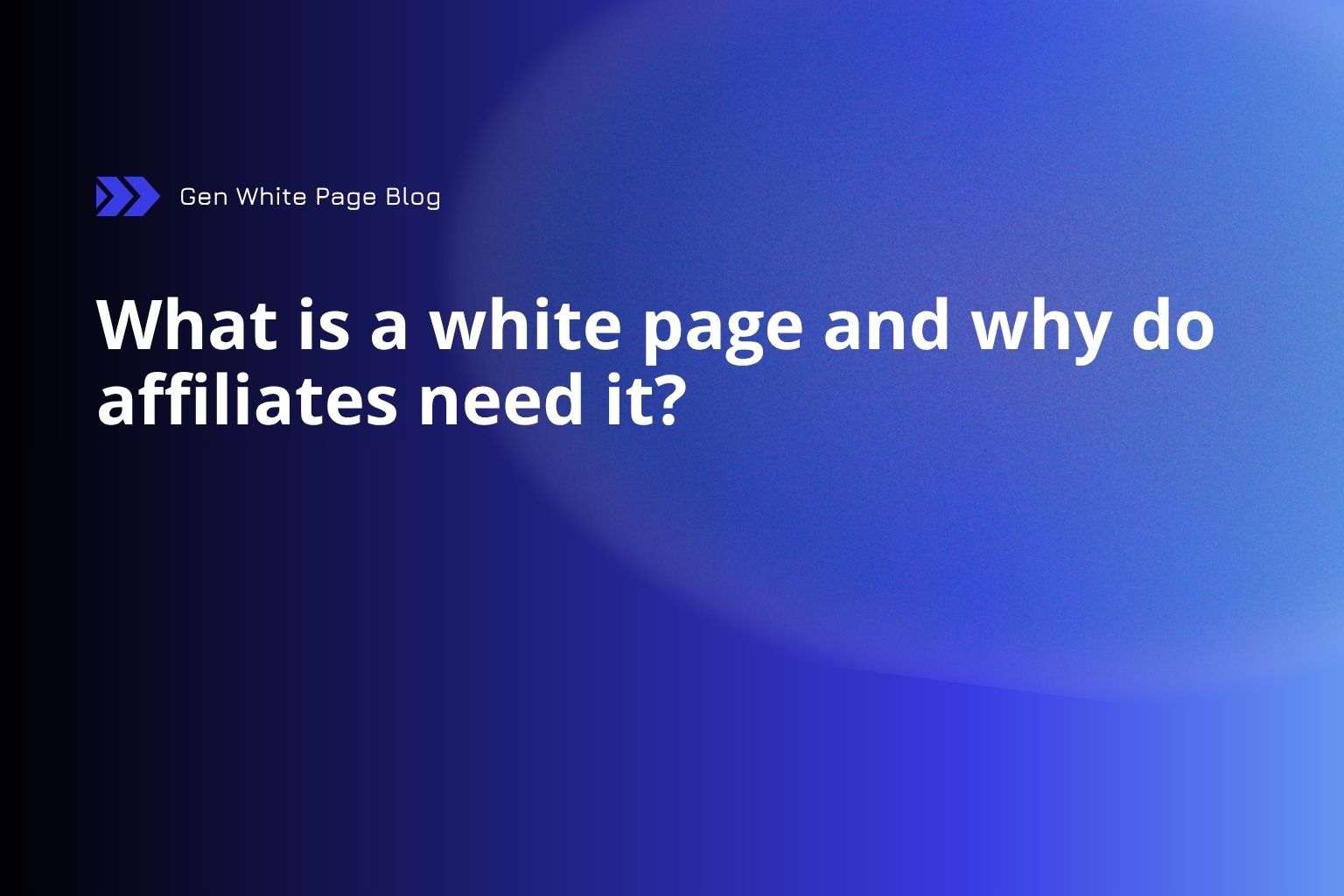 What is a white page